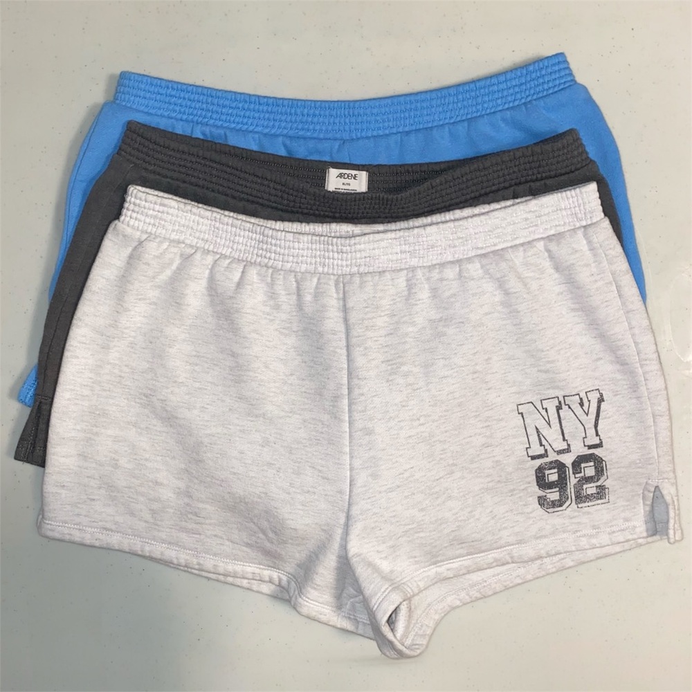 Ardene Casual Shorts 34" Waist in Light Grey, Dark Grey & Blue - Bundle of 3